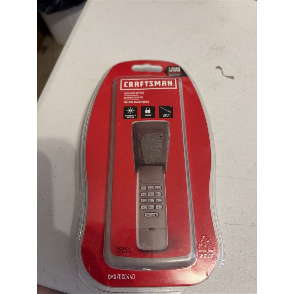 Craftsman CMXZDCG440 Wireless Garage Door Opener Keypad 2908OB